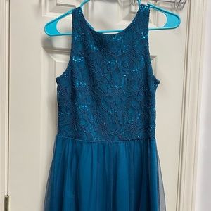 Short Teal Formal Dress